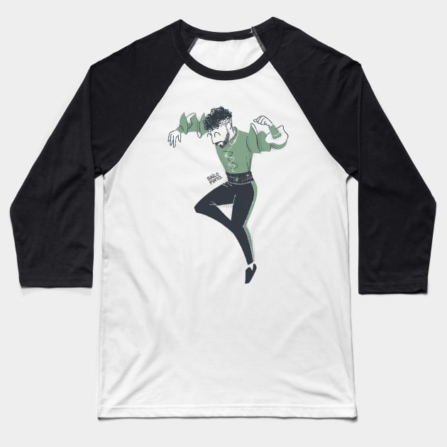 Salsa Dancer in Show! Baseball T-Shirt by bailopinto